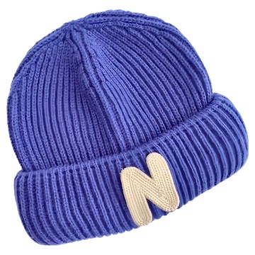 小綠豆居家百貨 兒童韓系時尚針織帽  21 x 20.5~21 x 7.5~8cm  土耳其藍  21  x 20.5~21 x 7.5~8cm