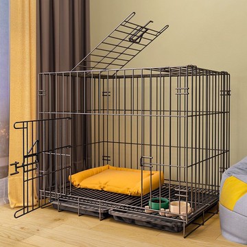 ??快速出貨 狗籠子室內家用小型犬泰迪帶廁所折疊中型犬柯基寵物狗籠小狗籠子