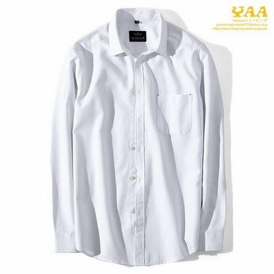 ホワイトシャツ メンズ シャツ 白シャツ ワイシャツ ボタンダウンシャツ カジュアルシャツ 長袖 トップス 通販 Lineポイント最大get Lineショッピング