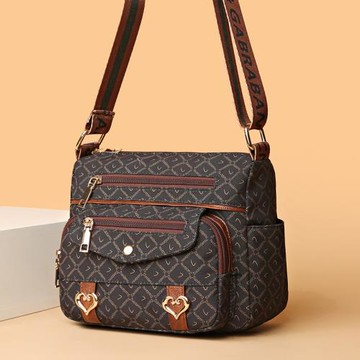 多口袋中老年人女包單肩斜挎包中年女士媽媽包買菜包做生意收錢包