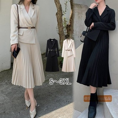 ワンピーススーツ レディース 代 ロング丈 ビジネス 春秋冬 ふり ワンピース 卒業式 仕事 ママスーツ 通販 Lineポイント最大get Lineショッピング