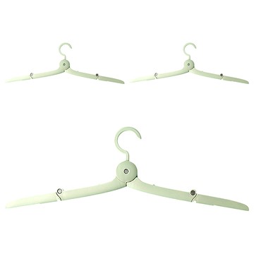 葉子小舖 伸縮迷你摺疊衣架 顏色隨機 3個 方便收納節省空間