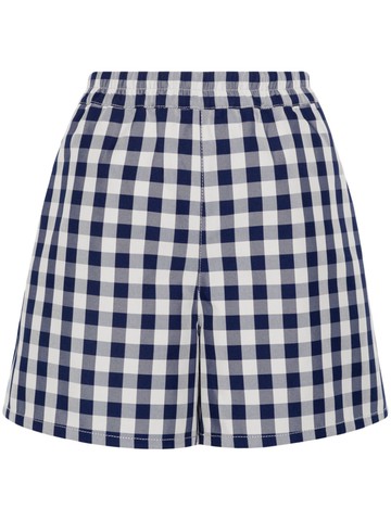 Baum Und Pferdgarten - Nannett gingham shorts - women - Polyester - 36 - Blue