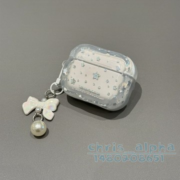 閃粉星星 ins少女 可愛適用Airpods4保護套 Pro2保護殼 1/2/3/4代蘋果藍牙耳機殼 pro3軟殼