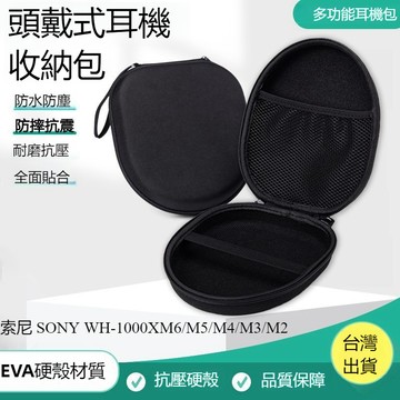 適用於SONY索尼WH-1000XM6頭戴式藍牙耳機保護套 旅遊便攜式耳機收納包 XM6耳機保護盒EVA抗壓力防摔收納盒