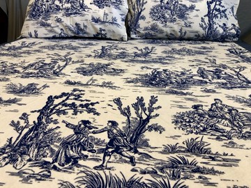 美國貓抓布床包組全不勞奢~ 薩頓風情