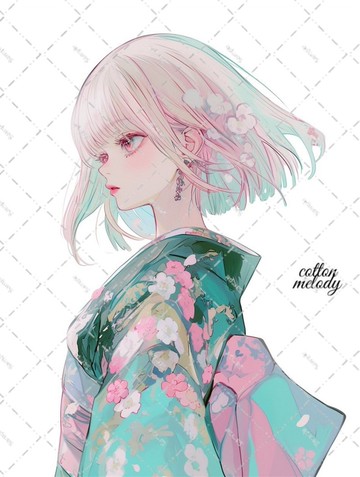 原創貼紙 no.8072 人物貼紙 原創貼紙 女孩貼紙 原創人物貼紙