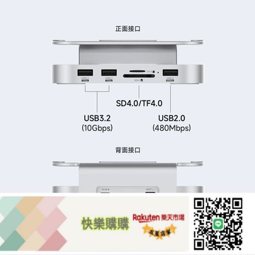 免運/可開發票 海備思適用macmini M4/M4 Pro擴展塢typec拓展底座M.2硬盤盒轉換