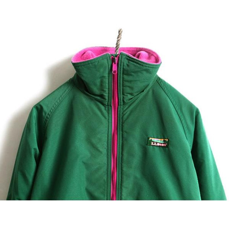 80's USA製 ビンテージ □ LLBEAN フリース ライナー付き ナイロン ...