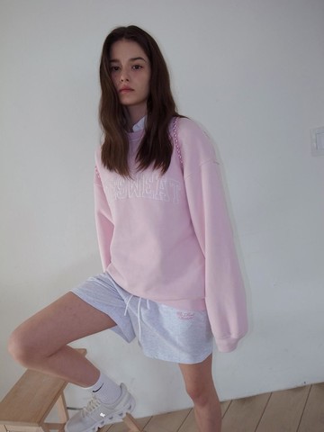 Logo Sweat Shorts [LIGHT MELANGE GREY]