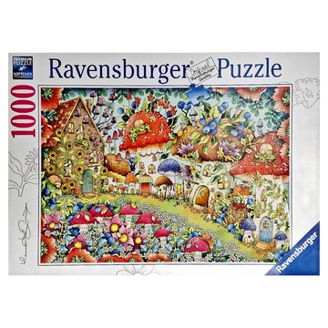 Ravensburger 維寶 拼圖  蘑菇花屋  1000片  1盒