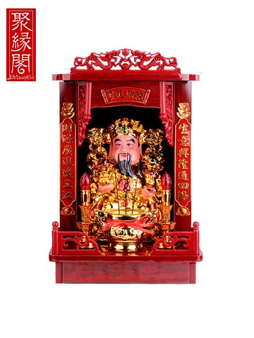 聚緣閣陶瓷文財神武財神佛龕財神爺佛像招財供奉家用套裝家居擺件