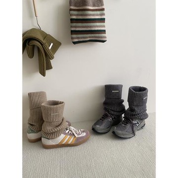 針織襪套jk日系襪子女款秋冬保暖小腿襪腿套y2k辣妹學院風堆堆襪