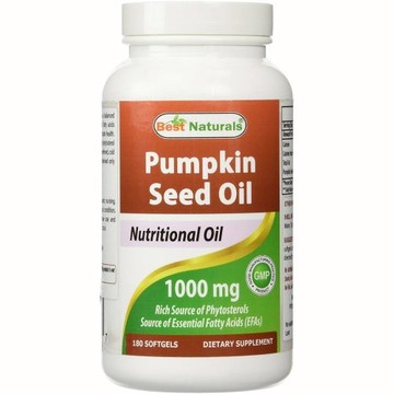 Pumpkin Seed Oil 180 Softgels by Best Naturals