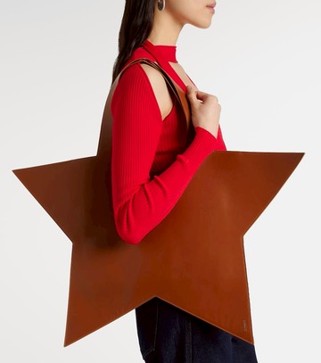 Coperni Star leather tote bag