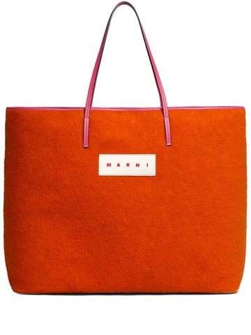Marni - Reversible Shopping bag - men - Wool/Polyester - One Size - Orange
