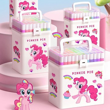 臺灣/✨【小馬寶莉限定】丙烯馬克筆兒童無毒可水洗水彩筆不透色可疊色