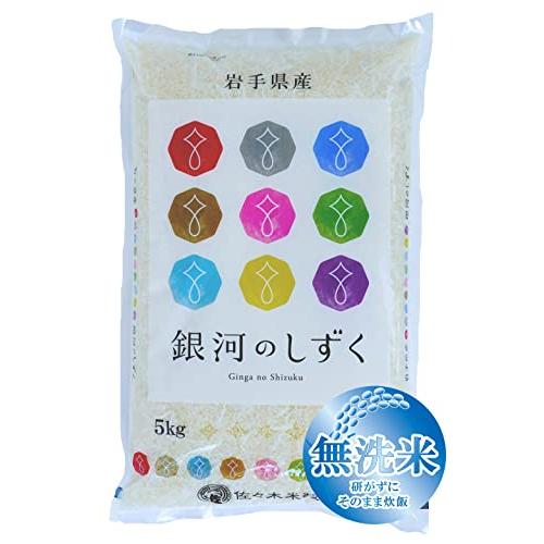 無洗米 米 お米マイスター推奨 令和4年 岩手県産 銀河のしずく 5kg