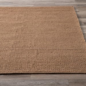 奧可利手工編織羊毛地毯 140x200cm 栗咖