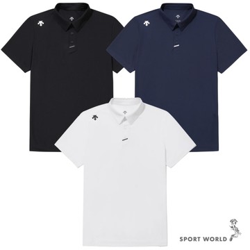Descente 迪桑特 短袖上衣 男裝 Polo衫 防曬 抗UV UPF50+ SR221UPS47-BLK0/SR221UPS47-DNVY/SR221UPS47-WHT0