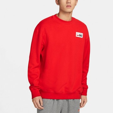 S.G NIKE NSW Sweatshirts FD4059-657 紅 男款 寬鬆 長袖 上衣 大學T