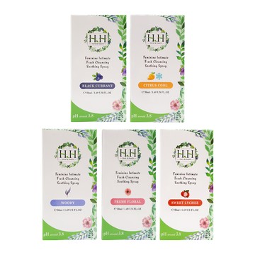 hh 私密潔淨舒緩噴霧 50ml (黑醋栗柑橘涼感悠然木質清新花香甜蜜荔枝)