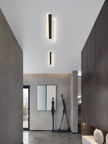 長條過道燈走廊燈簡約現代入戶玄關燈極簡進門門口燈雙頭衣帽間燈