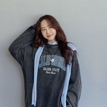 現貨★圓領英字復古刷色上衣(共2色)1230 【NR2829】