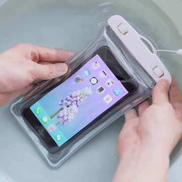 防水袋手機可觸屏可漂浮外賣騎手防水袋游泳溫泉漂流拍照器潛水套