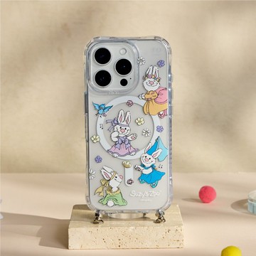 Suzy's Zoo魔法花園冰川抗黃防摔MagSafe iPhone繩掛手機殼