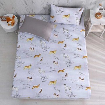 鴻宇 100%精梳棉 美國棉300織 60支 瑞奇樂曲 單人床包枕套二件組