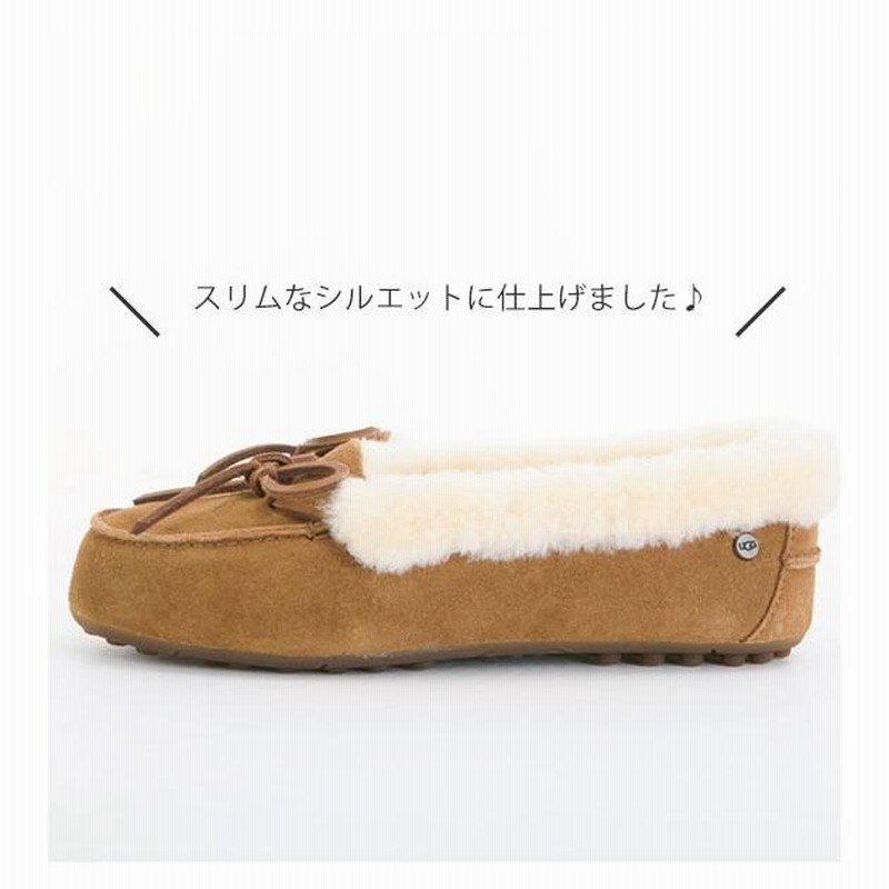 UGG モカシン レディース アグ ソラーナ スリッポン リボン 本革