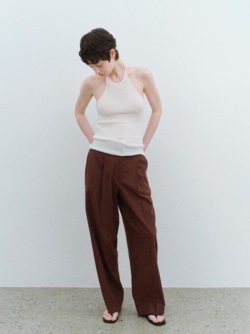halter sleeveless (white)
