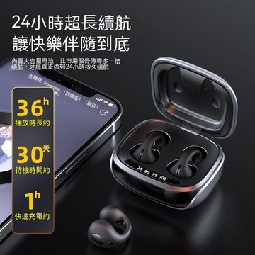 【店家優選】痛佩戴不入耳無線骨傳導耳機　超長續航通用