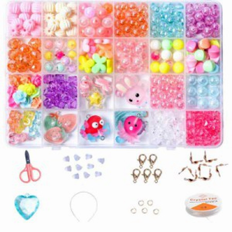 ビーズ おもちゃ 女の子 Diyビーズ アクセサリー ブレスレット 24種類女の子 ビーズバーツ ハンドメイド 手作り 子供のお誕生日プレゼン 通販 Lineポイント最大7 0 Get Lineショッピング