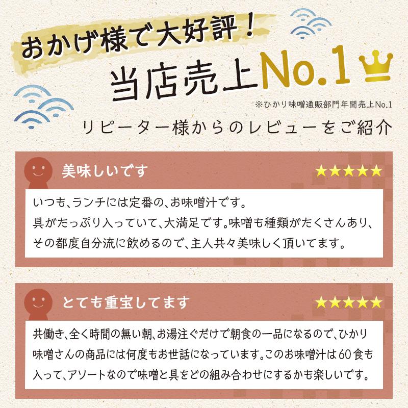 味噌汁 詰め合わせ 120食セット 50通りの味！産地のみそ汁めぐり60食(x2箱)  送料無料 即席 インスタント