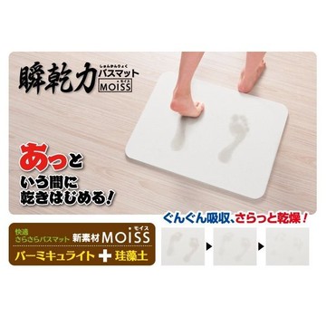 【領券滿額折100】 日本製 MOISS 珪藻土腳踏墊(Ｍ /Ｌ)