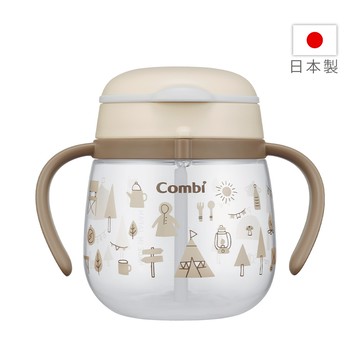 LakuMug樂可杯第3階段吸管杯240ml-露營時光