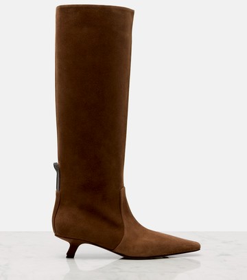 Brunello Cucinelli Monili suede knee-high boots