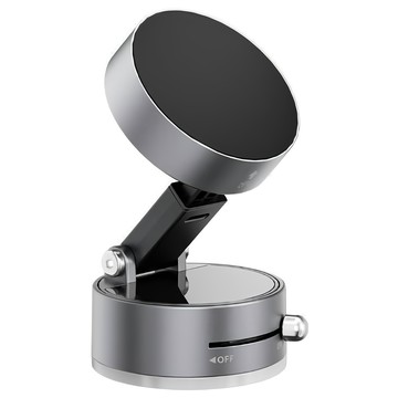 FAmILyLIFE 生活 超真空磁吸360度旋轉折疊手機支架  銀河灰  1個