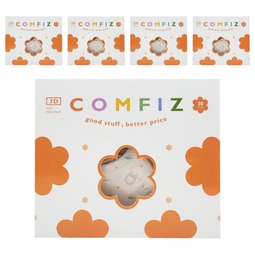 COMFIZ 康菲 兒童3D醫療口罩 3~7歲  5盒  快樂羊駝 棕色  30片