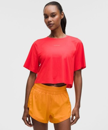 Lightweight Relaxed Running Short-Sleeve Shirt Size Large