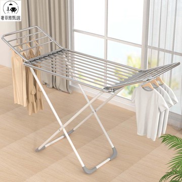 簡易金屬晾衣架  落地家用折疊陽臺臥室室內曬衣架  晾曬被架  衣服架  子