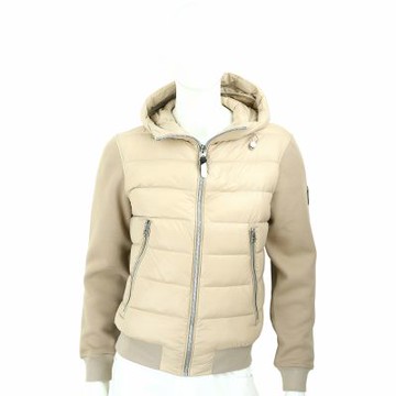 Mackage FRANK-R 卡其色 立領可調連帽 拼接 羽絨飛行員外套(男款)