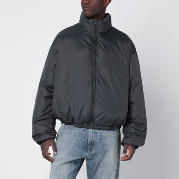Grey padded ripstop nylon jacket