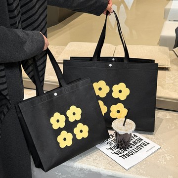 【台灣出貨】不織布袋 手提袋 小花環保手提袋 購物袋 環保袋 無紡布袋 立體不織布袋 提袋 裝袋 禮品袋