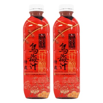 潤之泉潤心田 金釀烏梅汁，無人工甘味劑/色素/香料及防腐劑  1L  2瓶