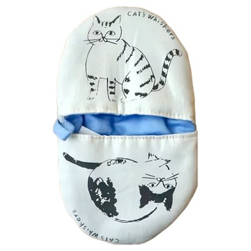 Cats Whiskers 貓咪隔熱手套 尺寸約21x13xH1.5cm 產地日本  藍色  1個