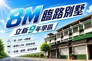 全聯旁｜震後臨路29坪大地坪前院車庫別墅｜台中市大里區立中五街