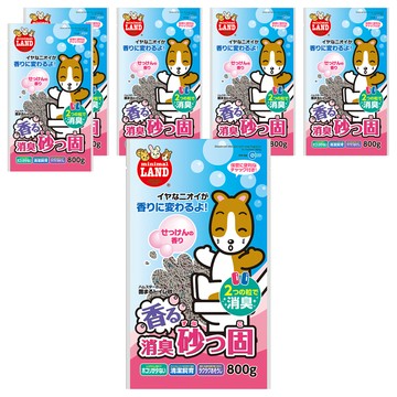 MARUKAN minimal LAND 凝結消臭鼠沙  800g  6個